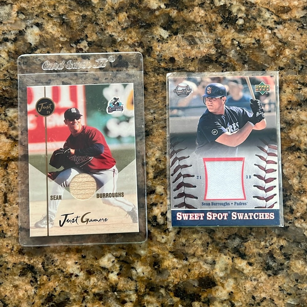 Sean Burroughs baseball cards set